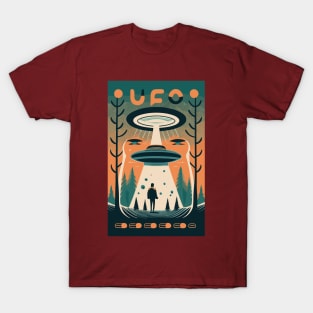 retro ufo poster T-Shirt